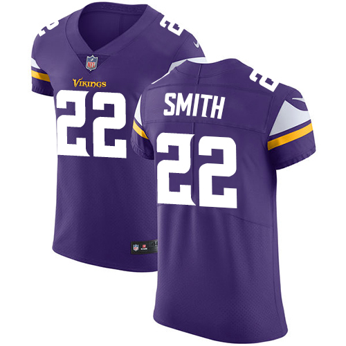 Nike Vikings #22 Harrison Smith Purple Team Color Men's Stitched NFL Vapor Untouchable Elite Jersey